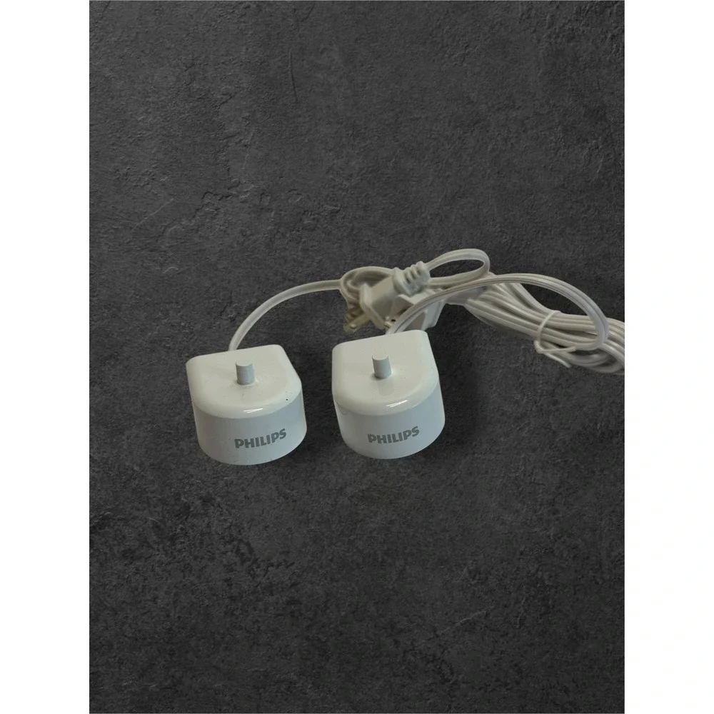 Set of 2 Philips Sonicare Toothbrush White HX6240-05 Dual Handle Set - Works